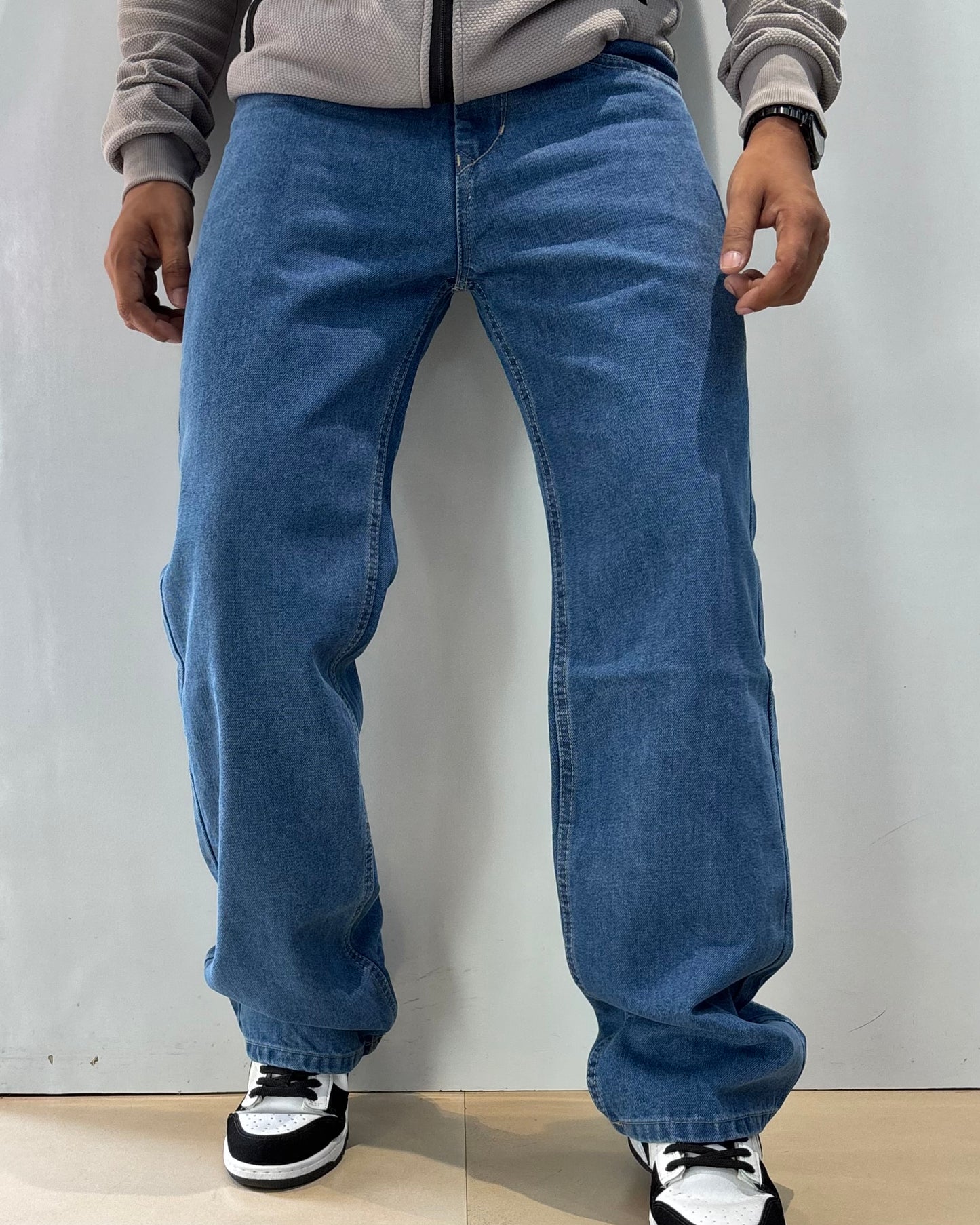 Men's Blue Loose Fit Jeans