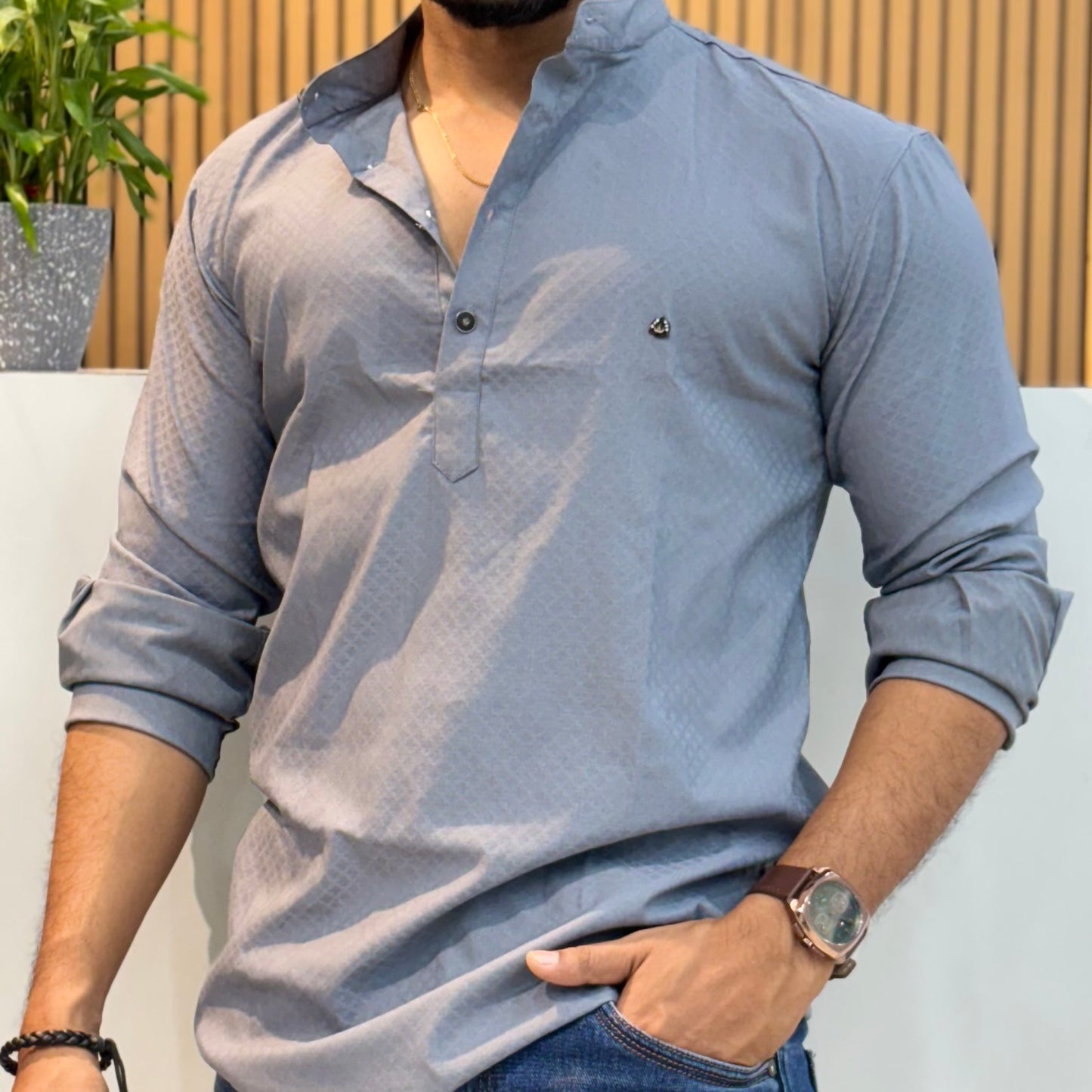 Grey IMP Short Kurta