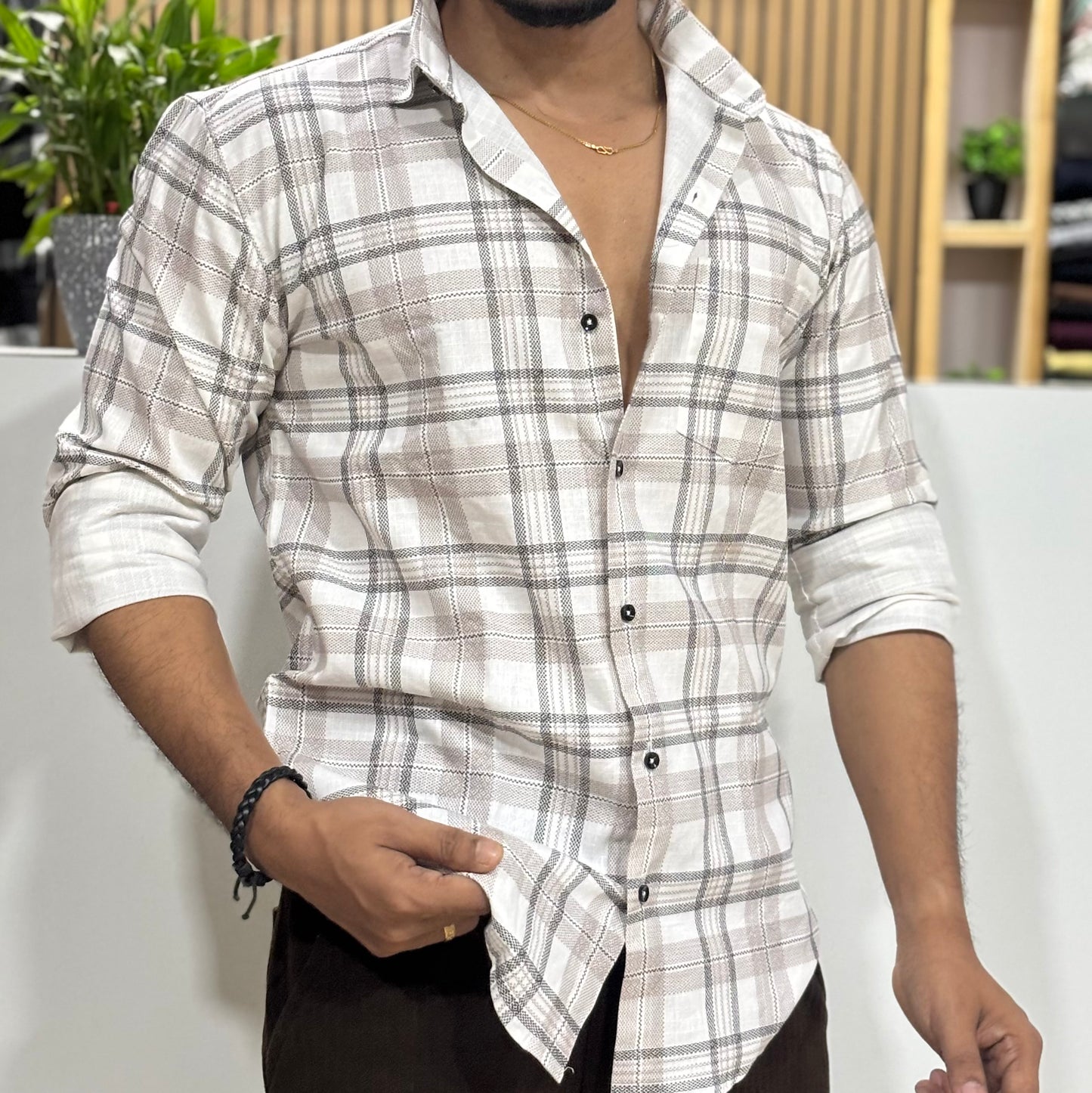 Cotton Check Shirt