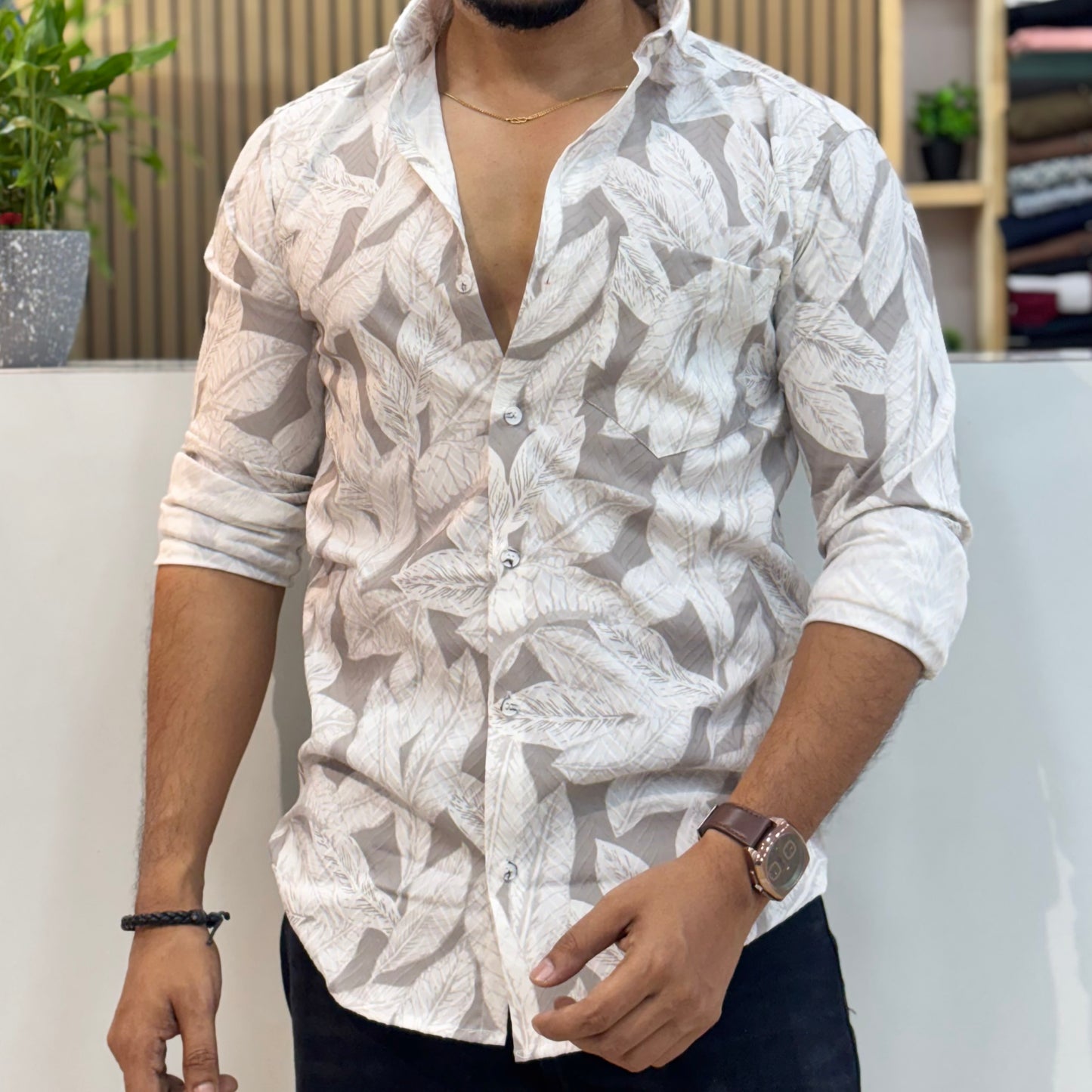 IMP Leaf Digital Print Shirt