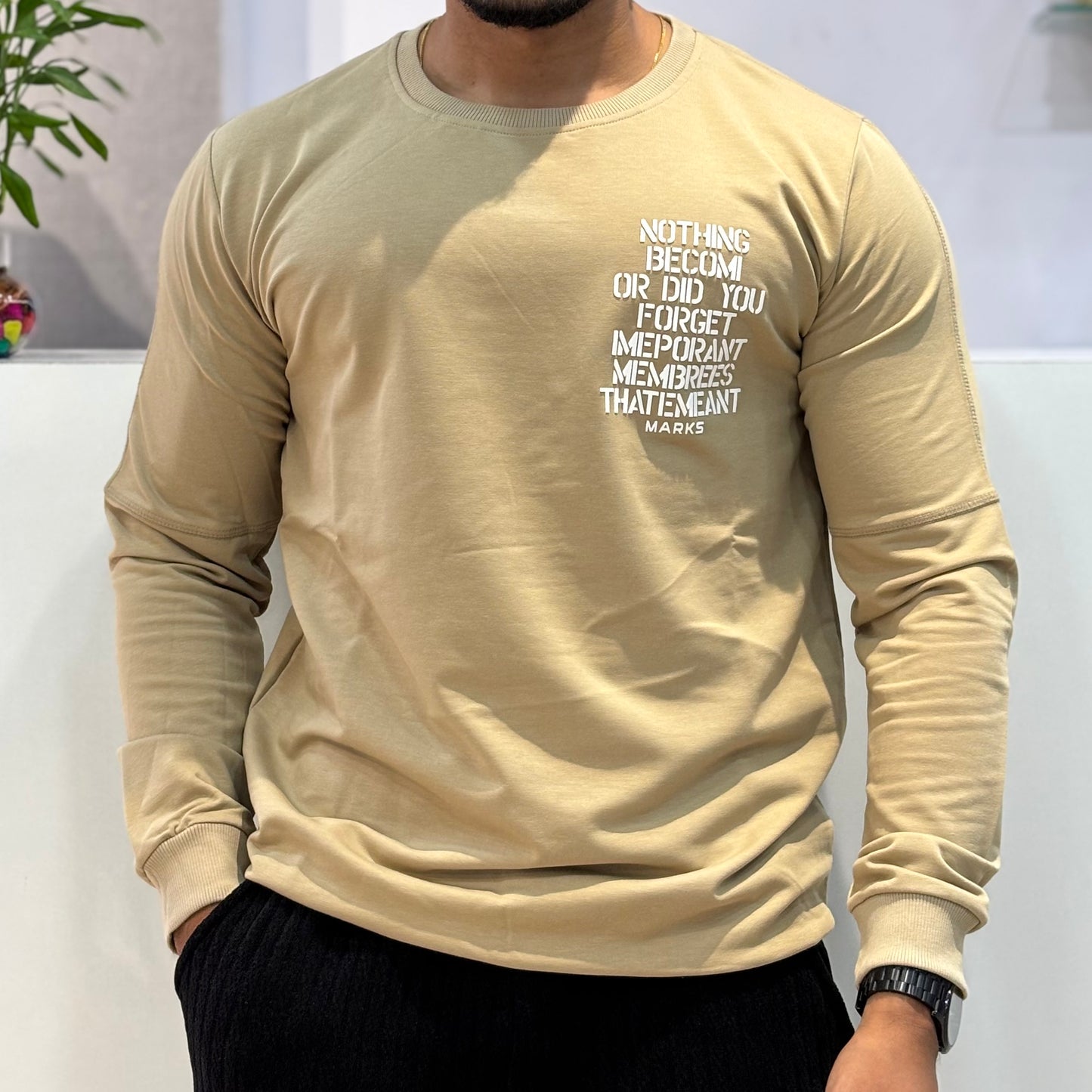 Full Sleeve Back Print Tshirt