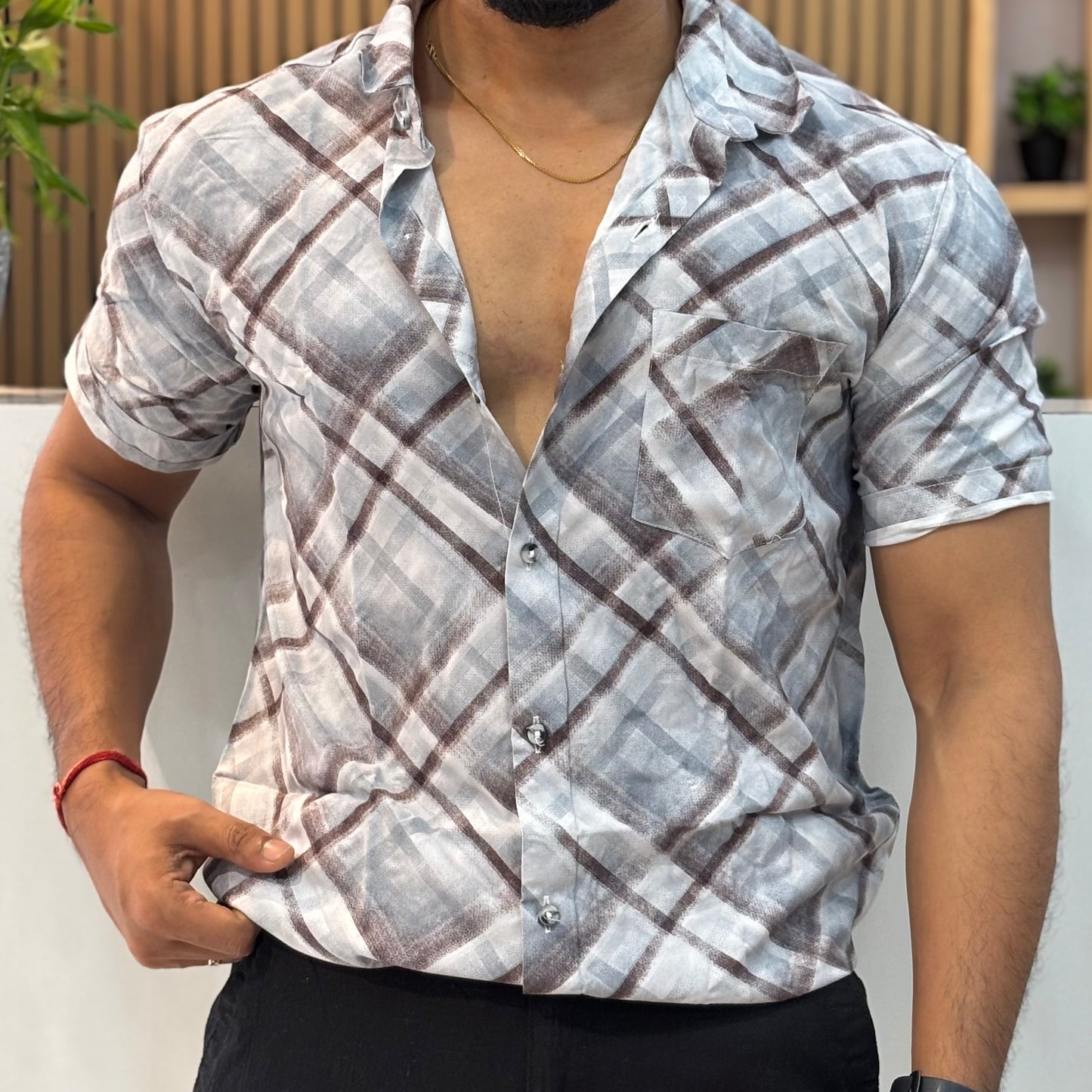 Digital Print Half Sleeve Shirt