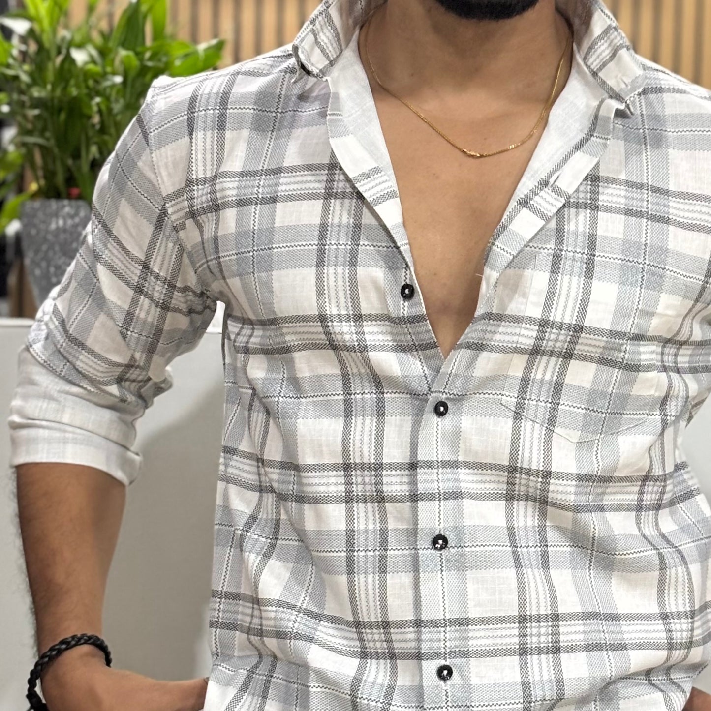 Cotton Check Shirt