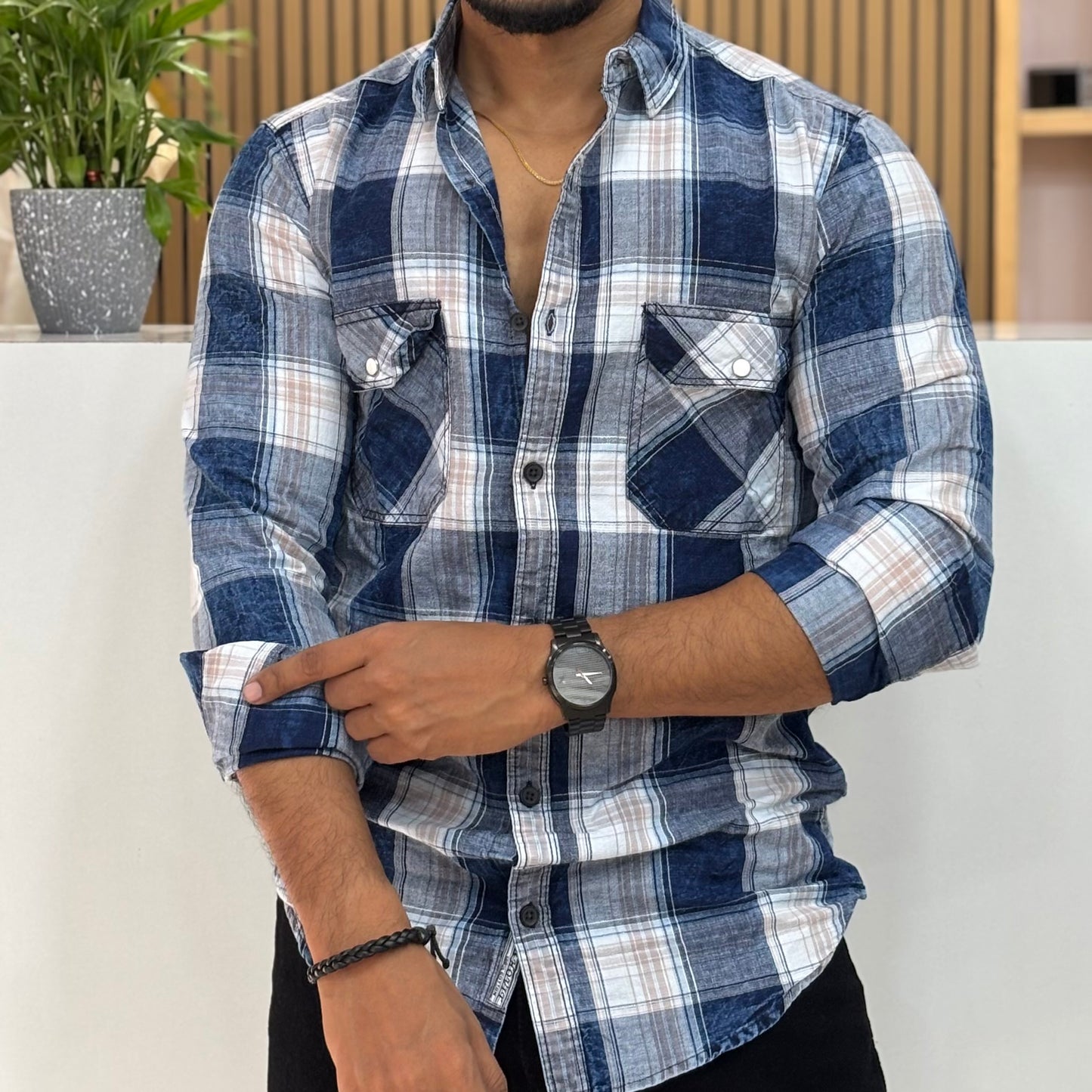 Indigo Check Shirt