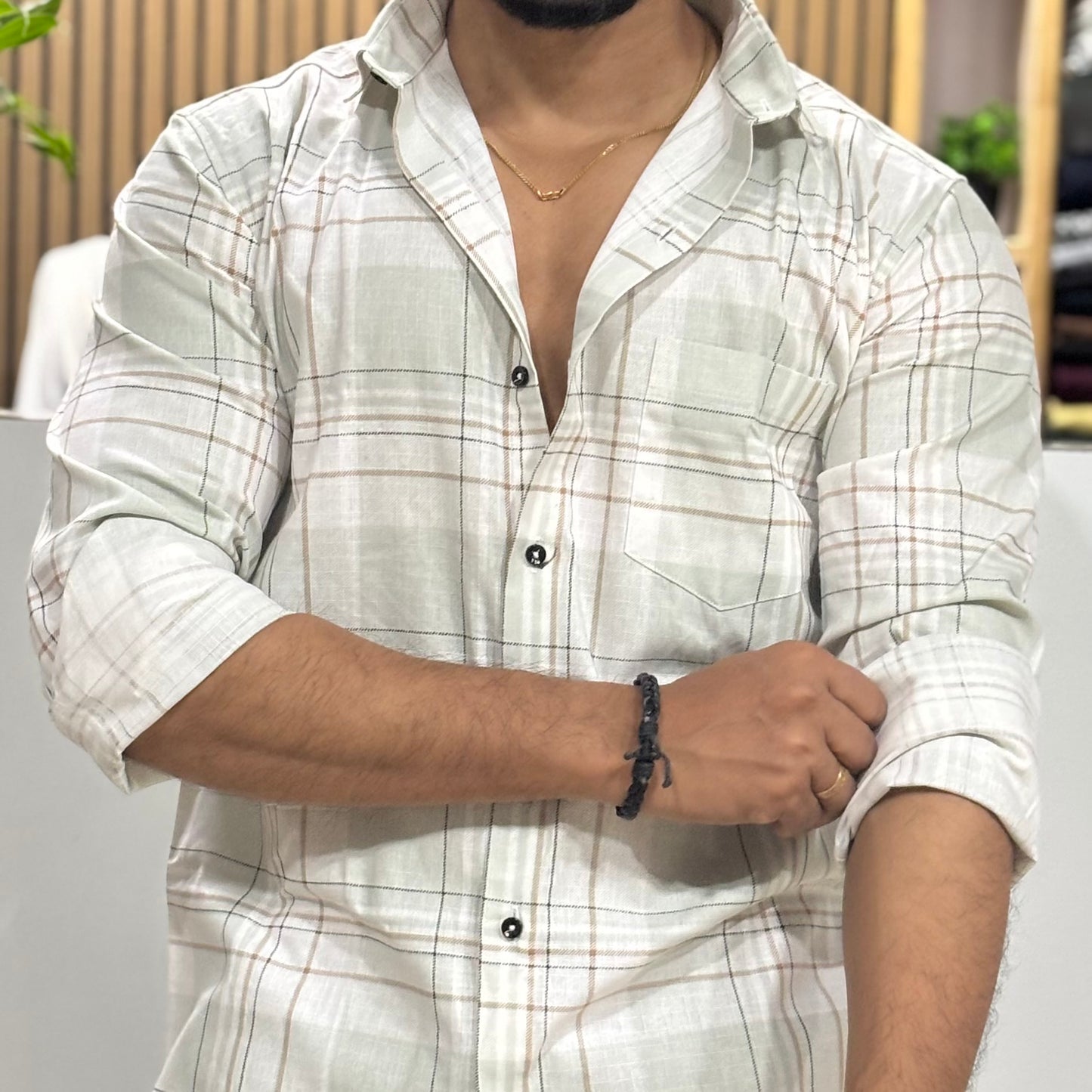 Cotton Check Shirt