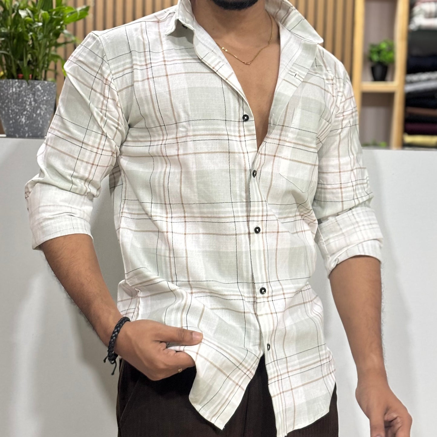 Cotton Check Shirt