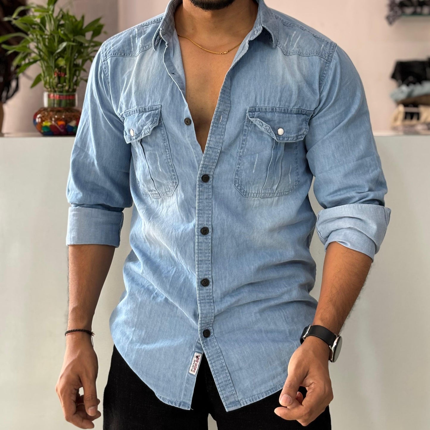 Light Blue Denim Shirt