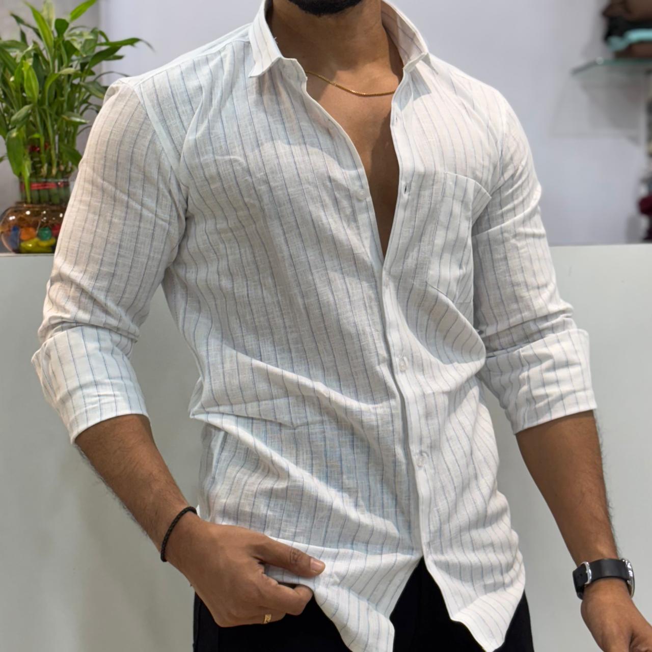 Linen Striped Shirt