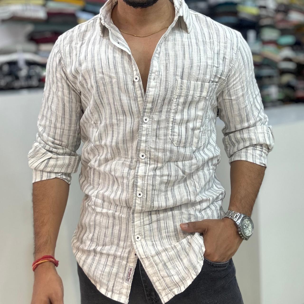 Linen Striped Shirt