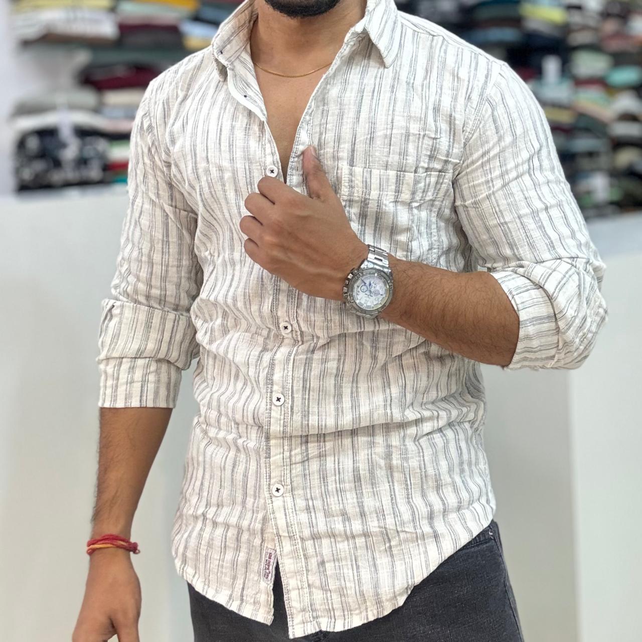 Linen Striped Shirt