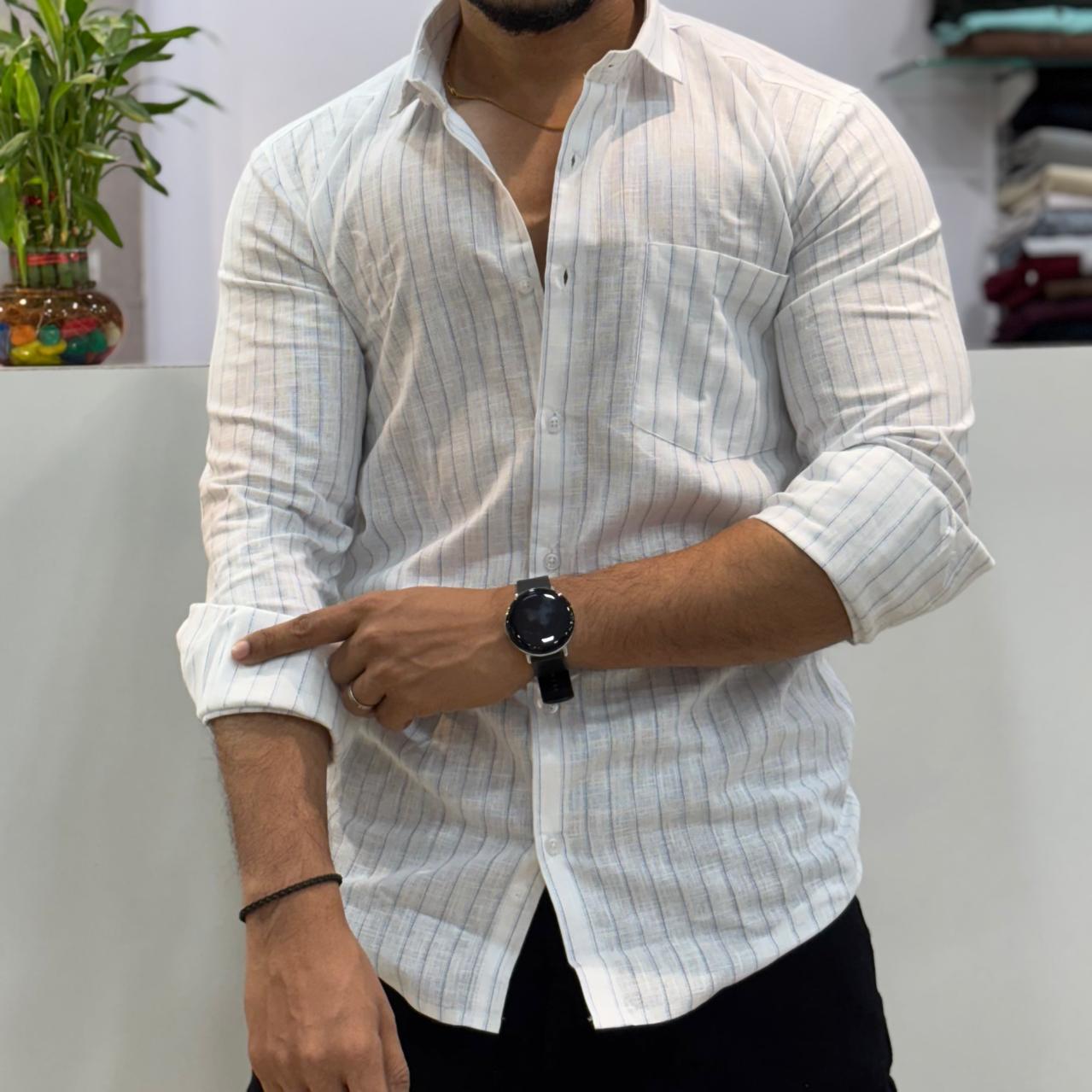 Linen Striped Shirt