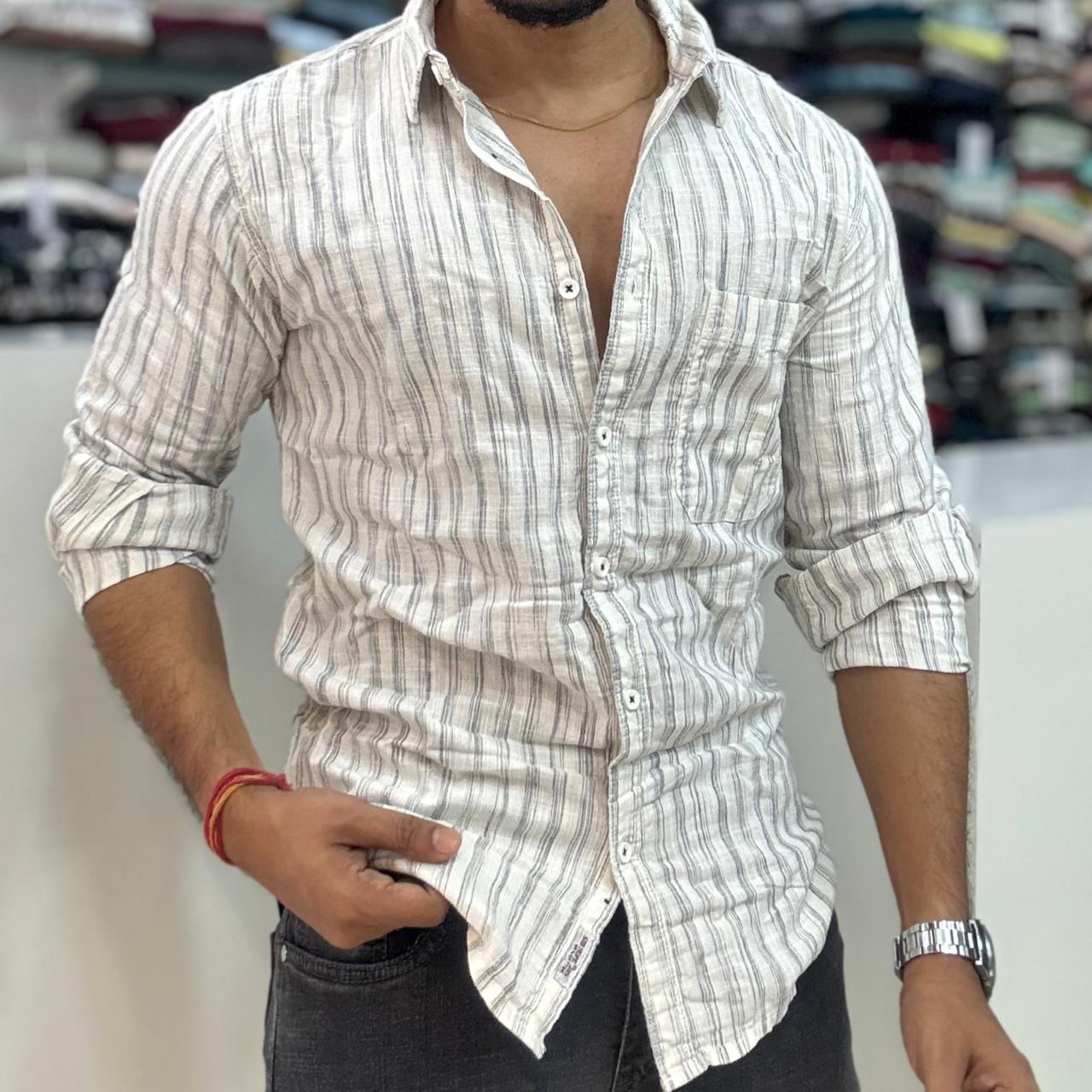 Linen Striped Shirt