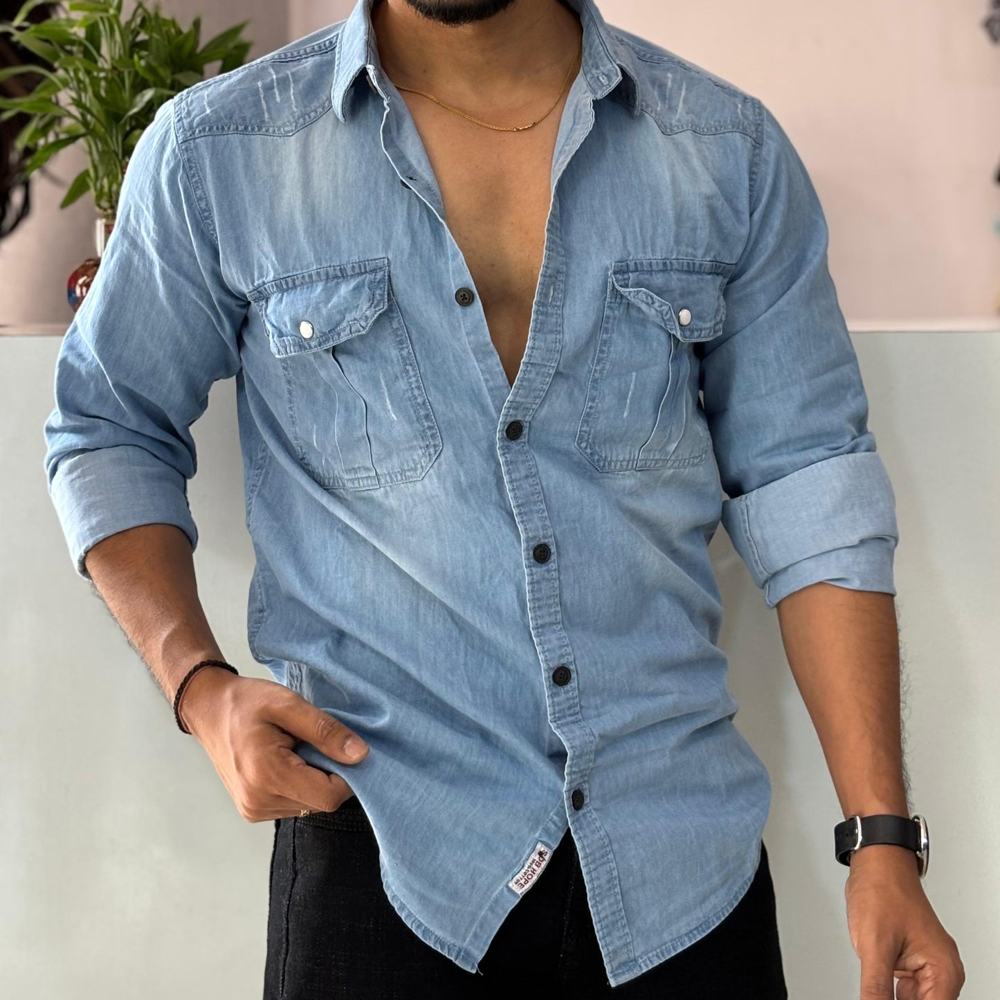 Light Blue Denim Shirt