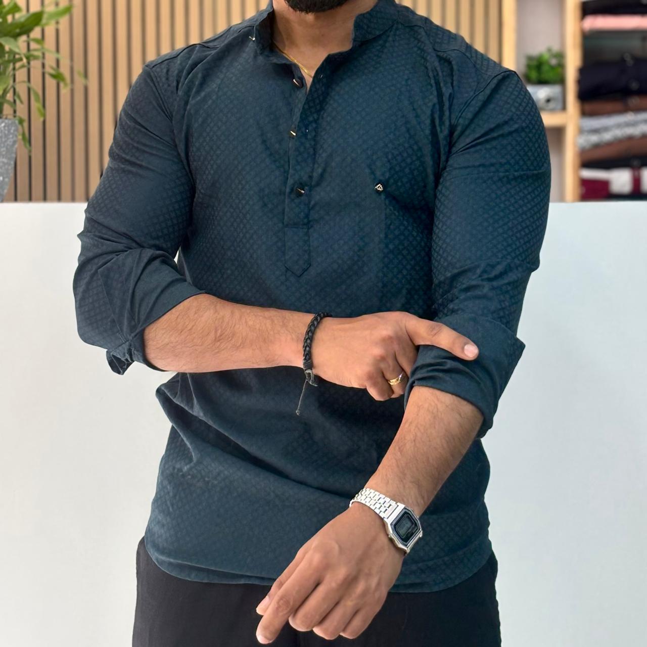 IMP Short Kurta Teal Blue