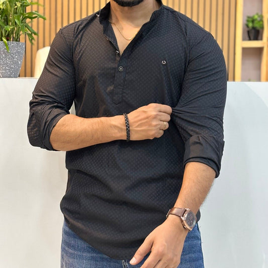 Black IMP Short Kurta