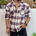 Boxy Fit Check Shirt for Men