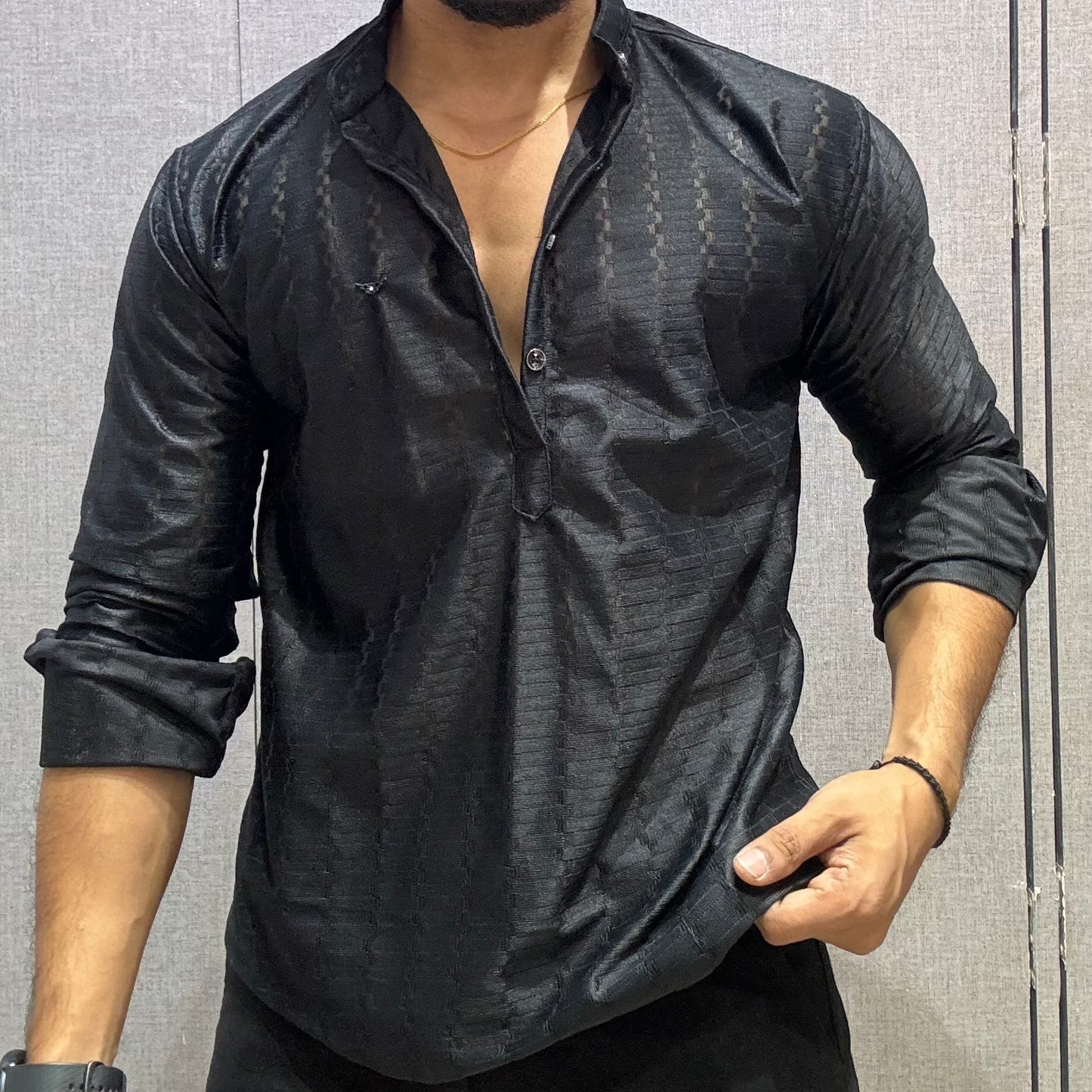 Black IMP Short Kurta