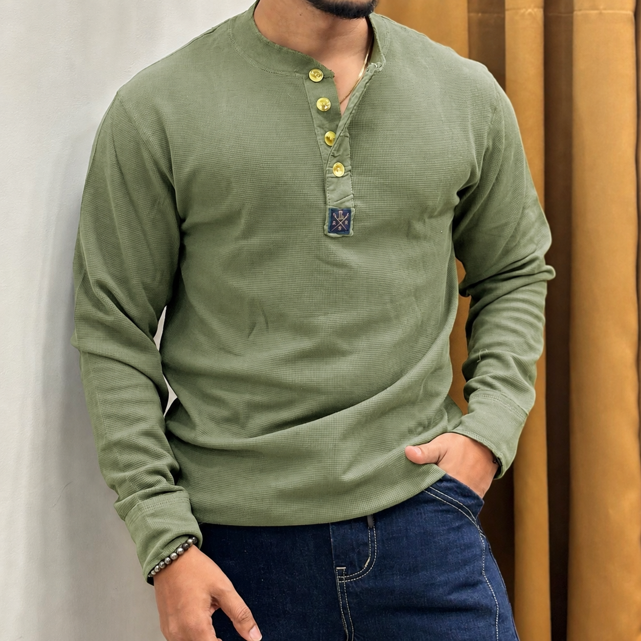 Henley Full Sleeve T-shirt
