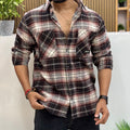 Boxy Fit Check Shirt for Men