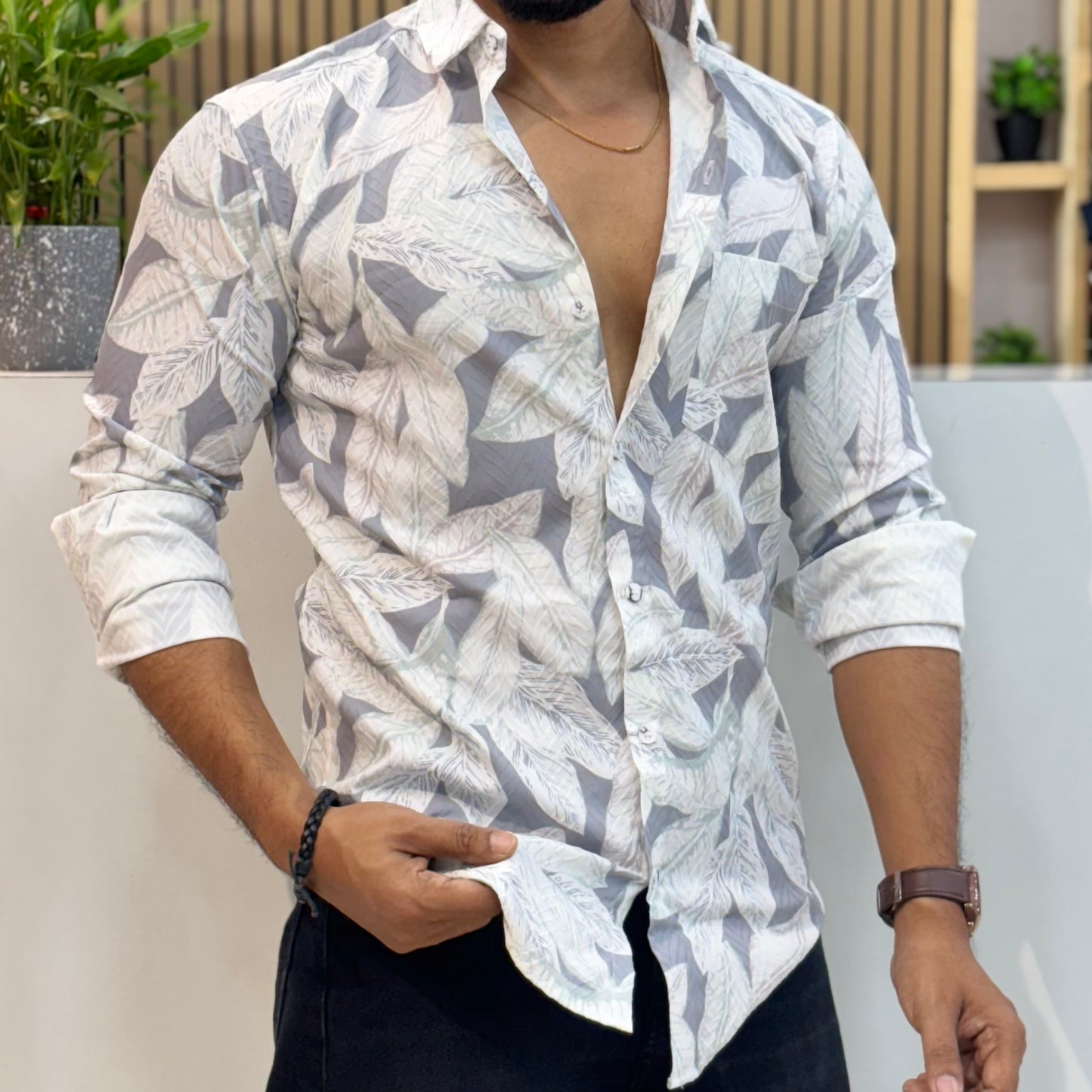 IMP Leaf Digital Print Shirt