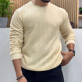 Premium Knit Crew Neck Tshirt - Butter Cream