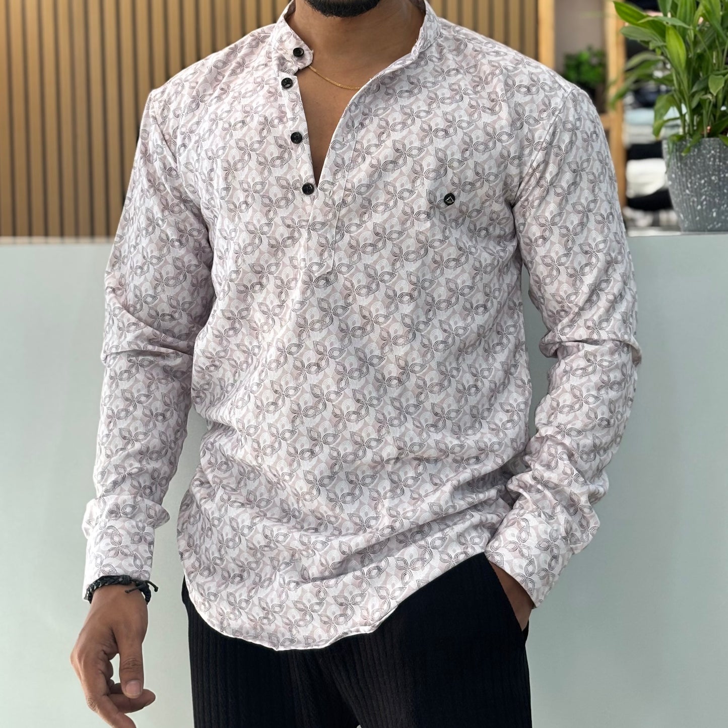 IMP Floral Print Short Kurta Peach