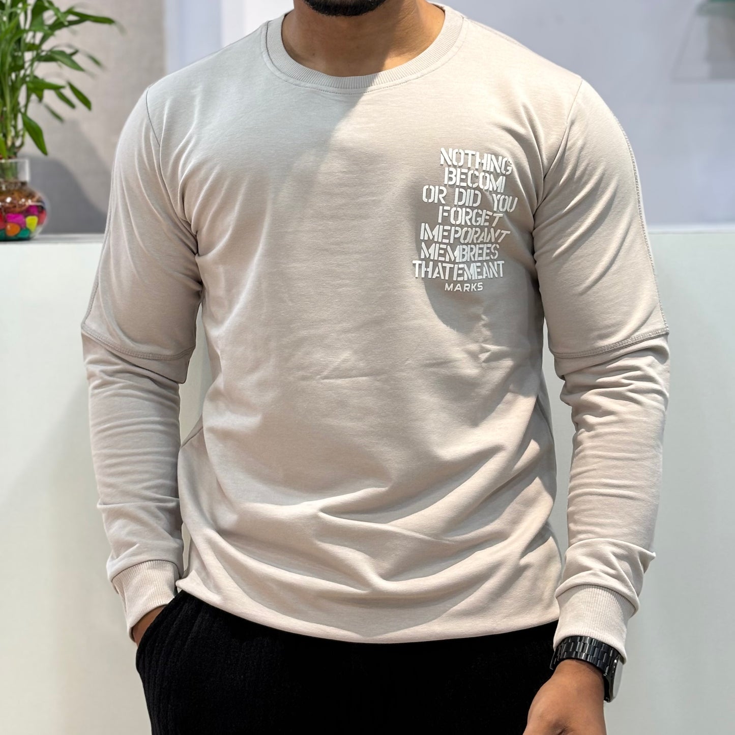 Full Sleeve Back Print Tshirt