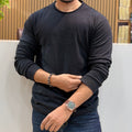 Crew Neck Full Sleeve T-Shirt – Black