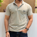 Half Sleeve Polo Tshirt- Grey