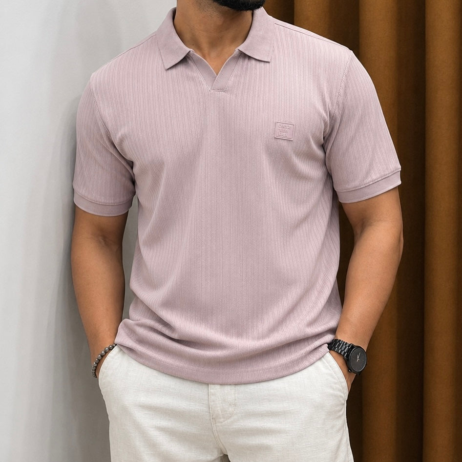 Premium Ribbed Polo T-Shirt