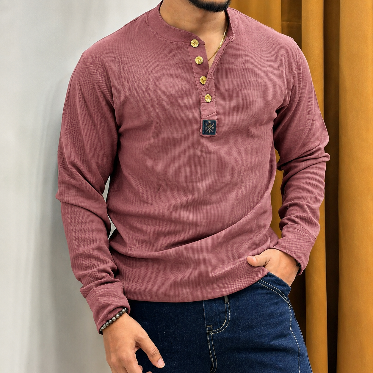 Henley Full Sleeve T-shirt