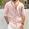 Khadi Linen Shirt – Blush Pink