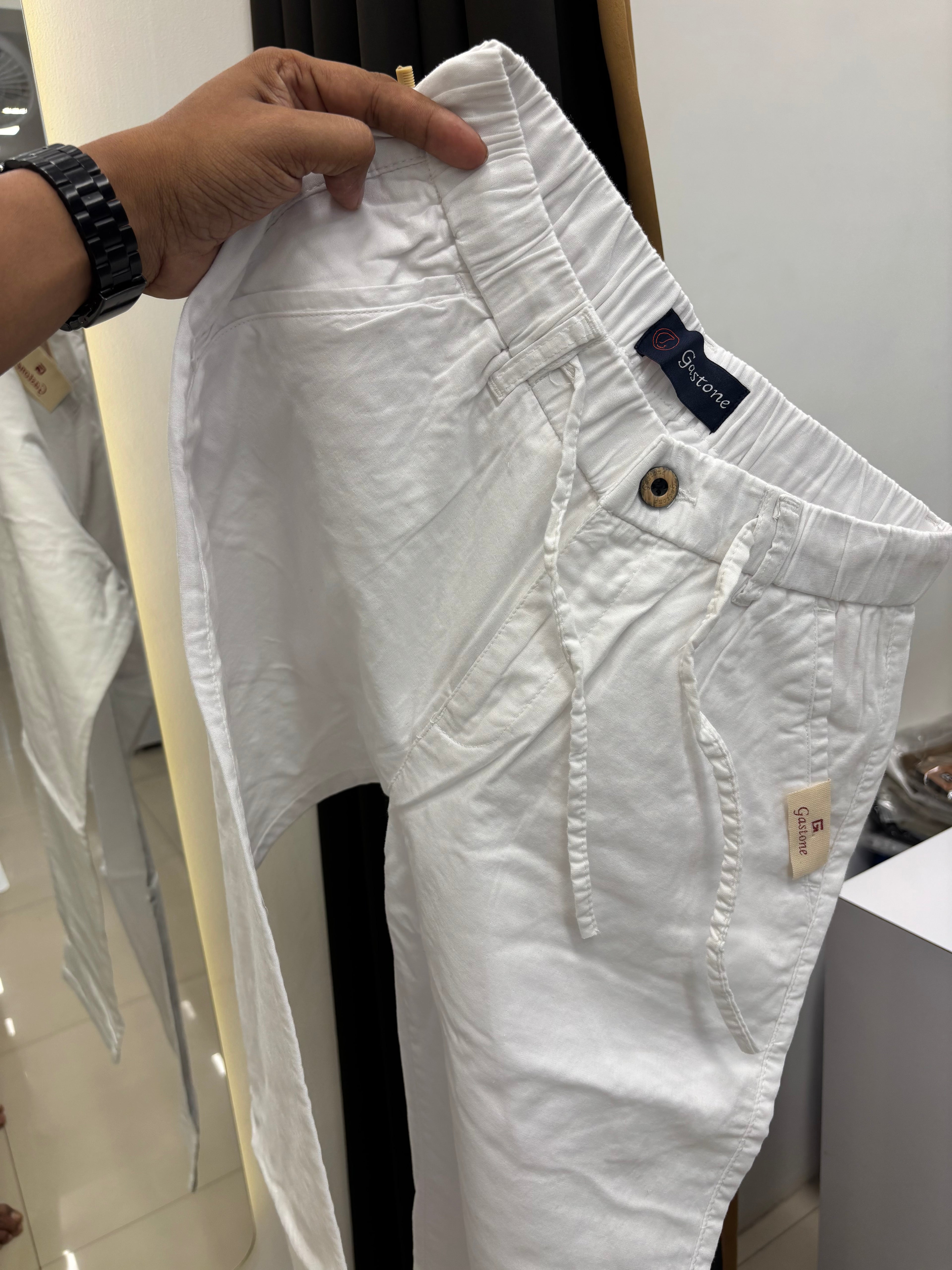 Premium Linen Cotton Drawstring Pants
