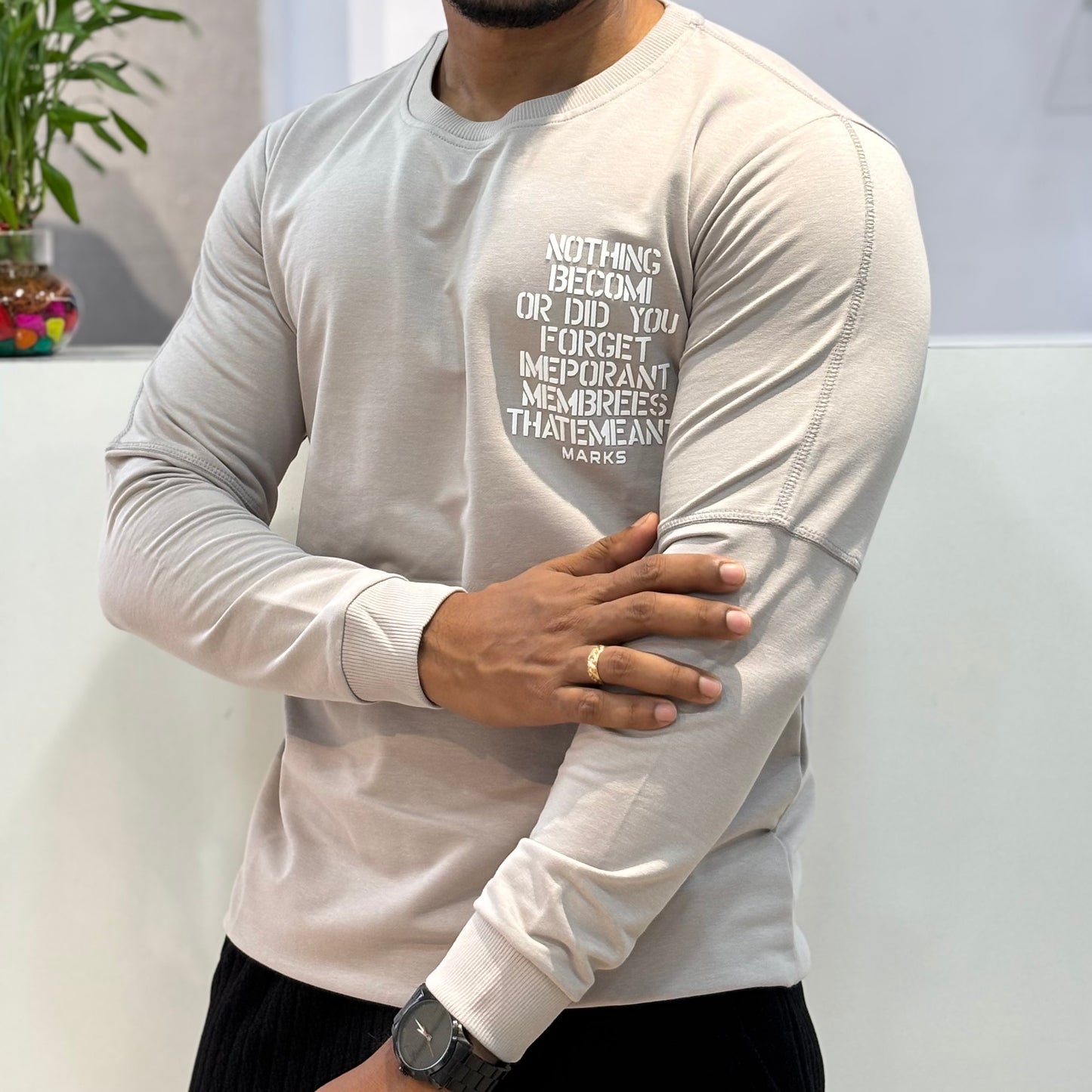 Full Sleeve Back Print Tshirt