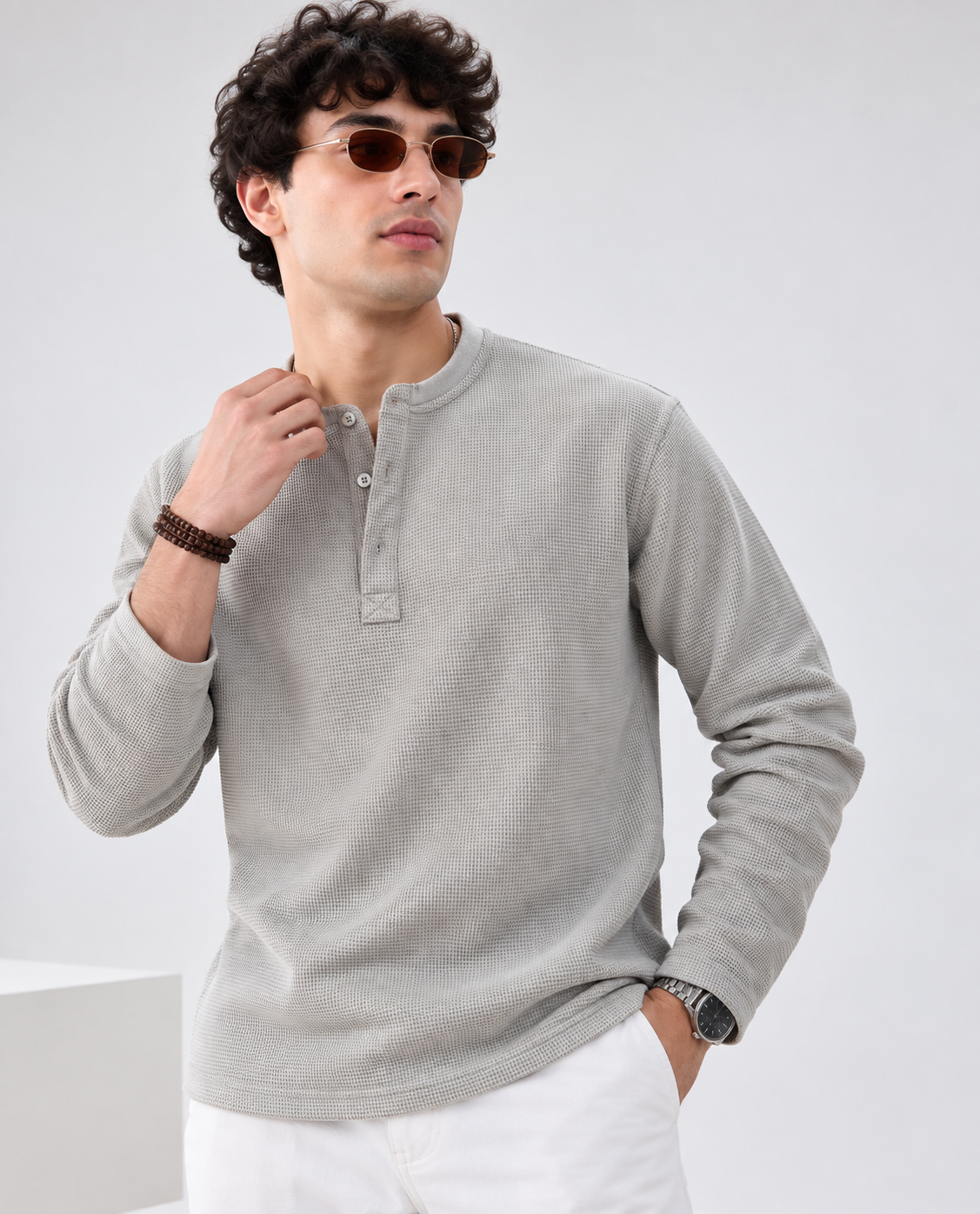 Waffle Full Sleeve T-Shirt