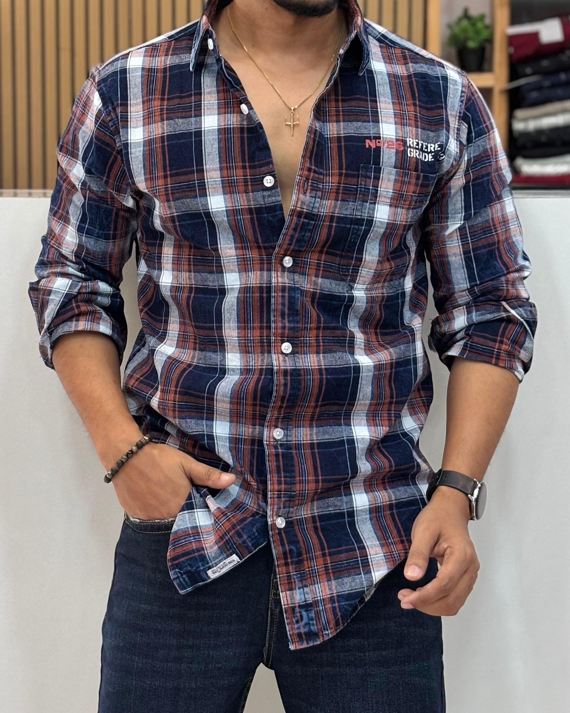 Indigo Check Shirt