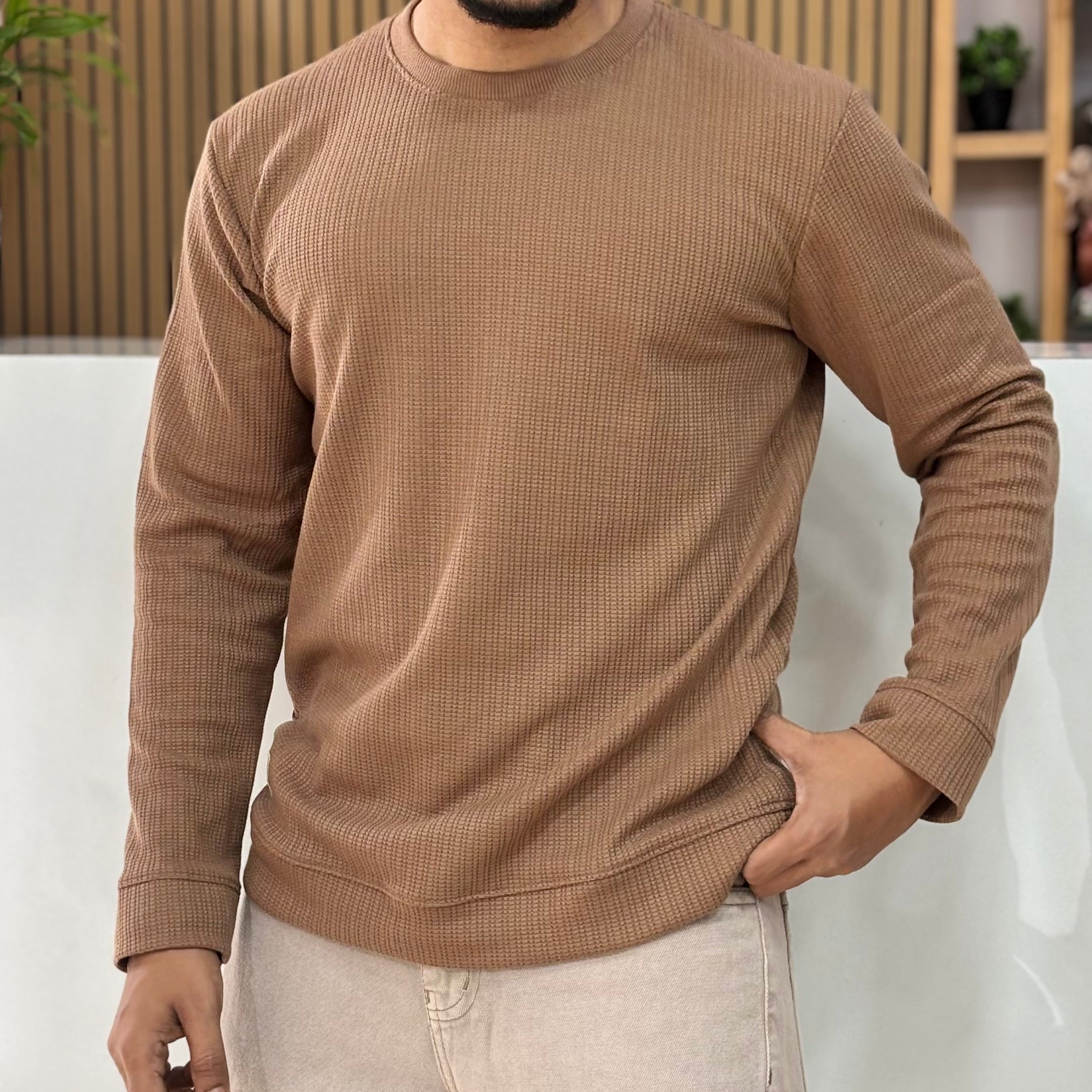 Textured Full-Sleeve Tee
