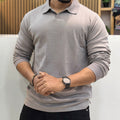 Grey Old Money Polo T-Shirt