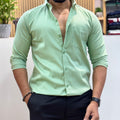 Men’s Solid Shirt Green