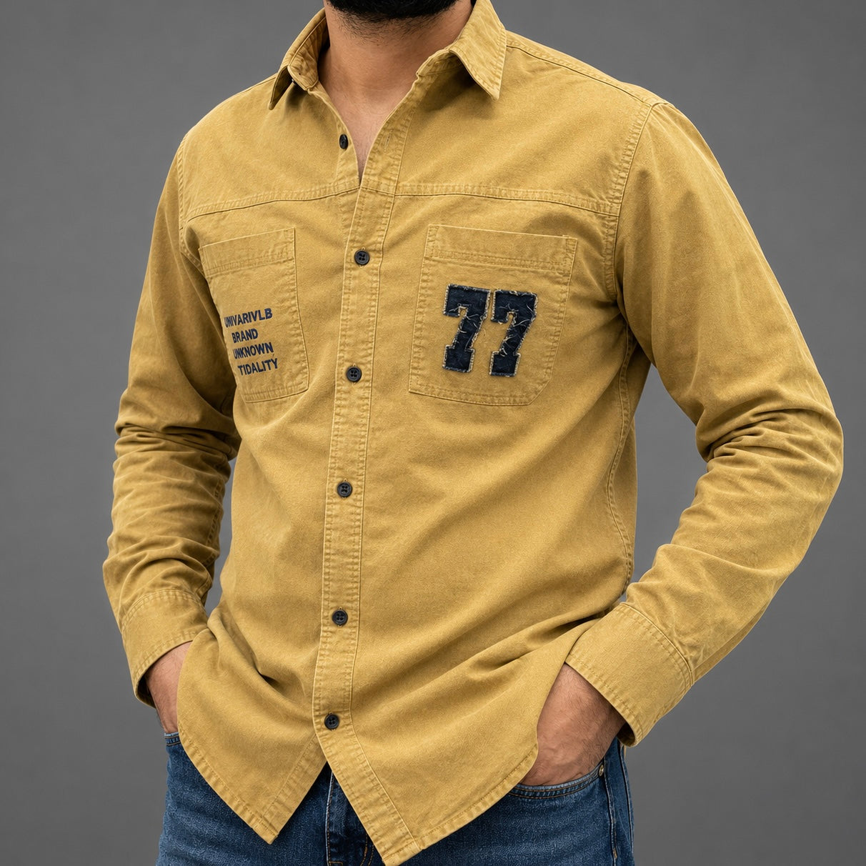 RFD Cotton Shirt with Pocket Embroidery & Patch