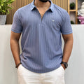 Half Sleeve Zip Polo T-Shirt