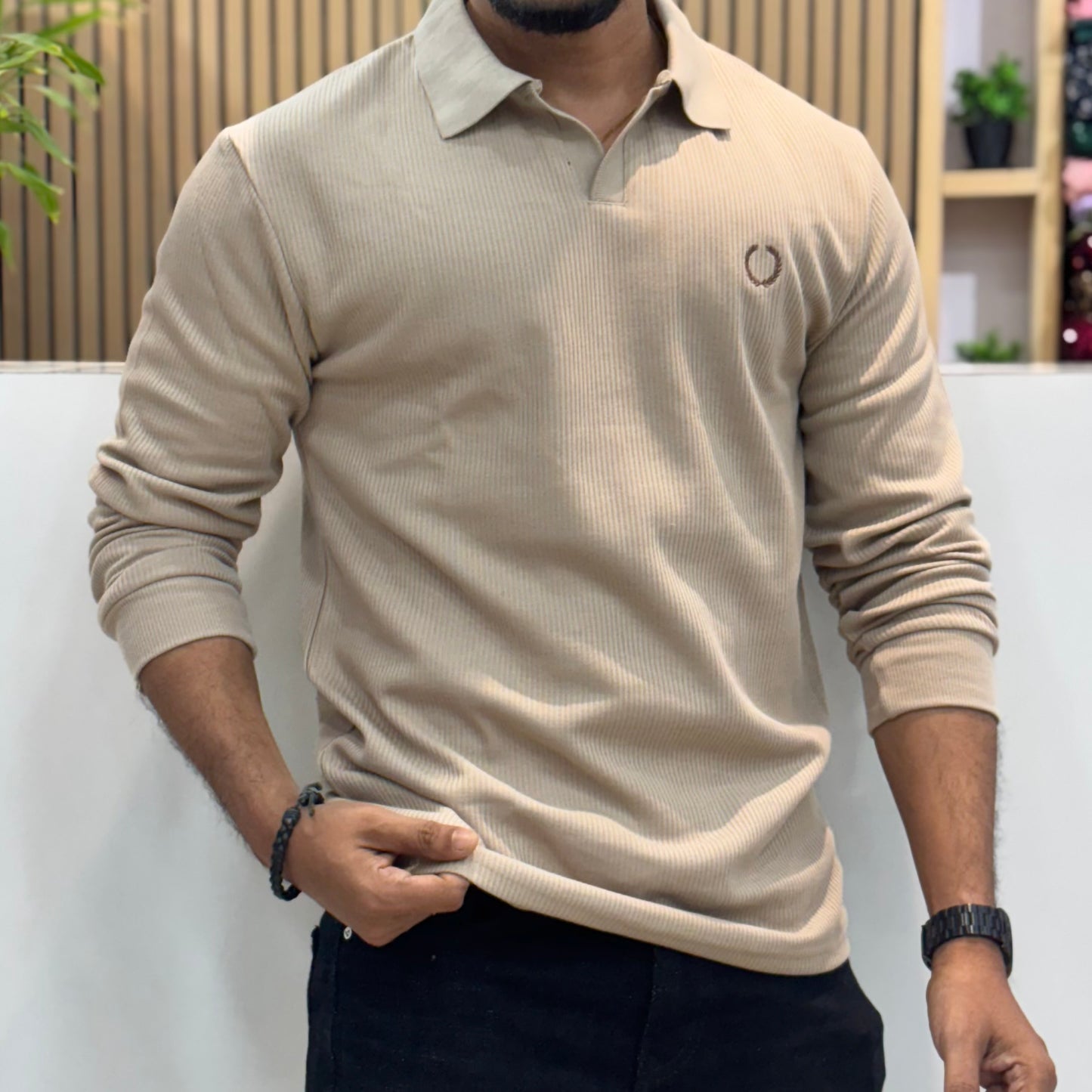 Full Sleeve Polo T-Shirt Badge