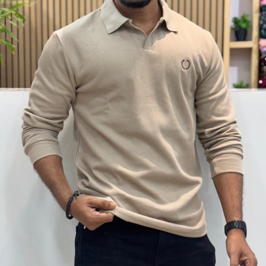 Full Sleeve Polo T-Shirt Badge