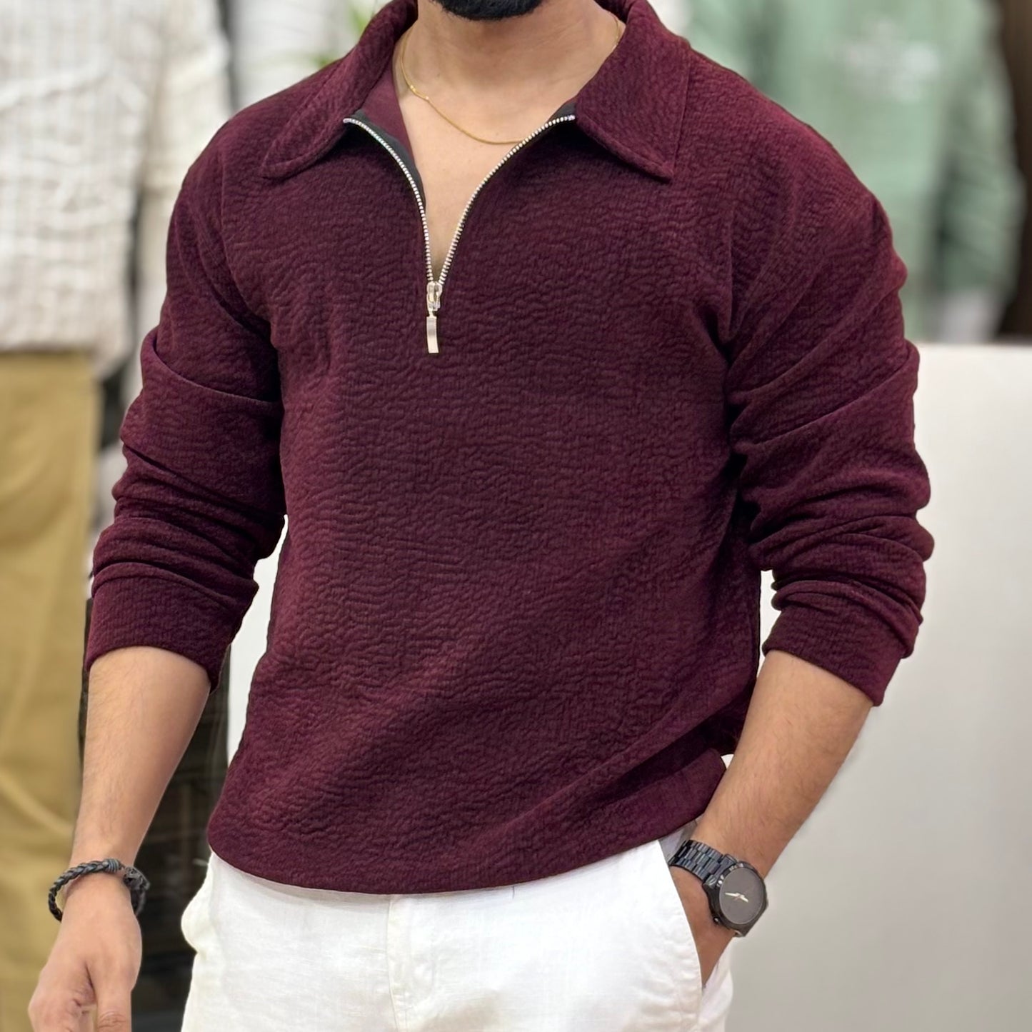 IMP Zipper Full Sleeves T-shirt