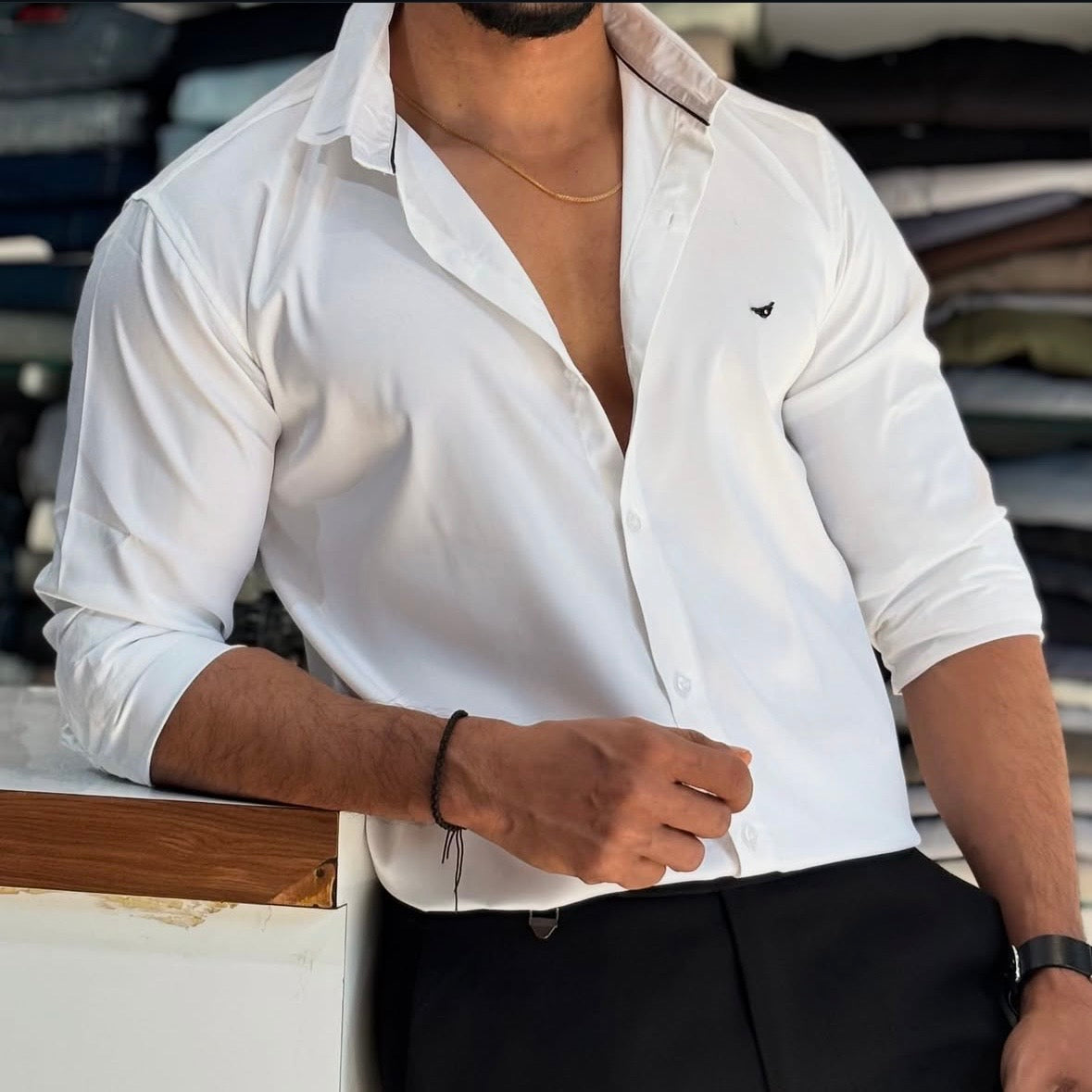 Premium Satin Solid Shirt