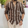 Vertical Stripe Casual Shirt