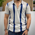Vertical Stripe Polo T-Shirt