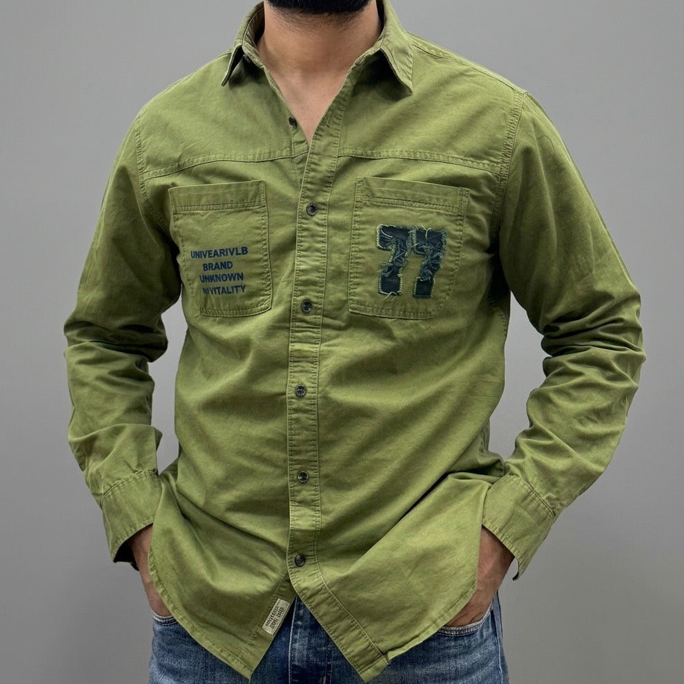 RFD Cotton Shirt with Pocket Embroidery & Patch