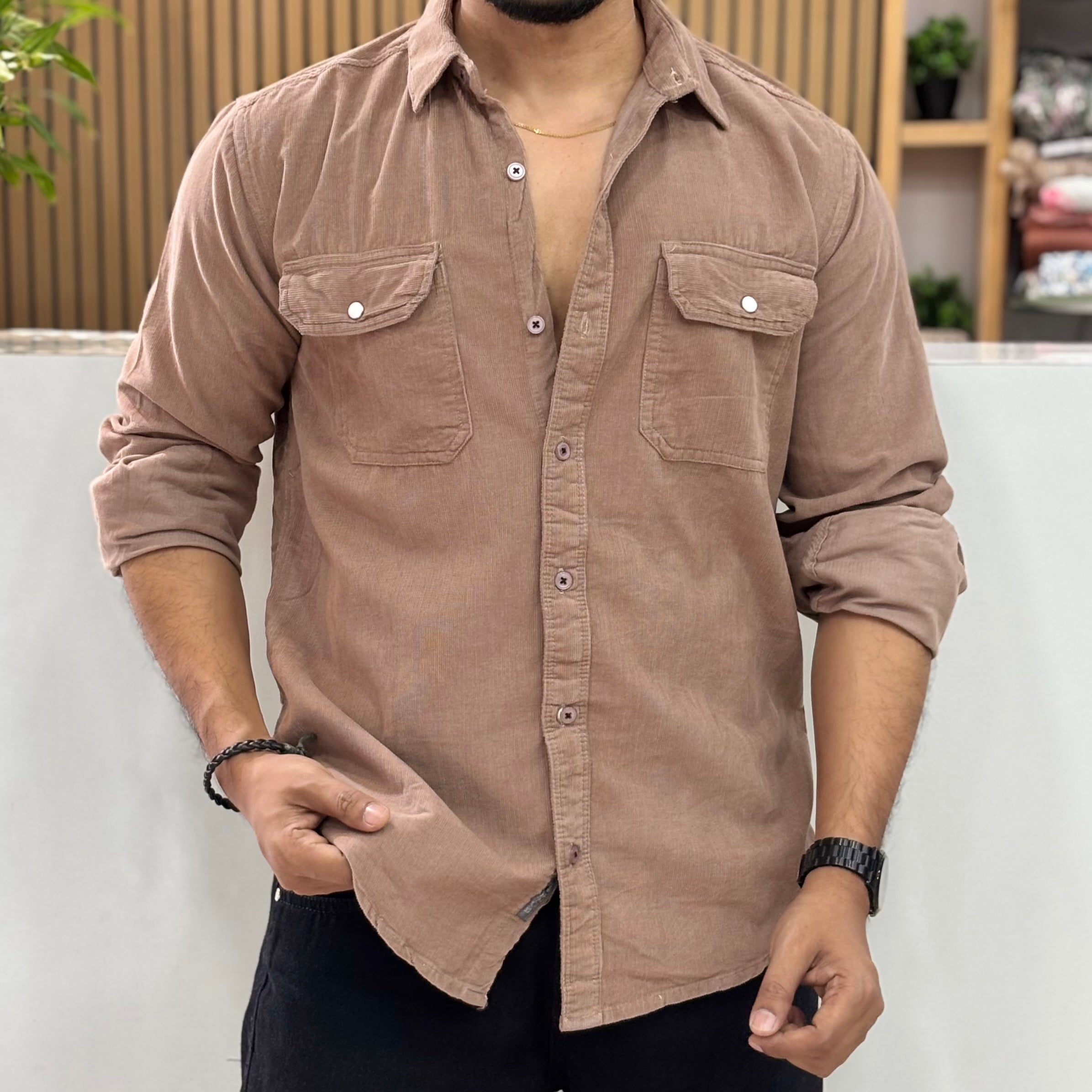 Corduroy Shirt chiku ￼