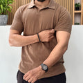 Brown Old Money Polo T-shirt